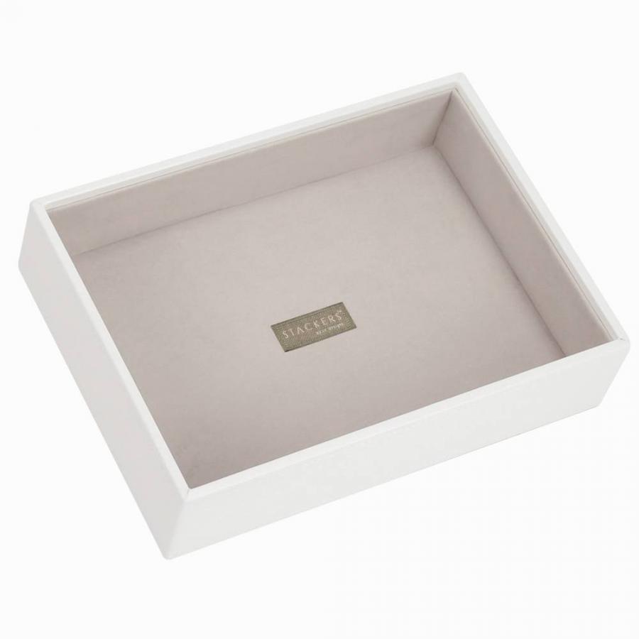 CLASSIC šperkovnica Biela / hlboký box