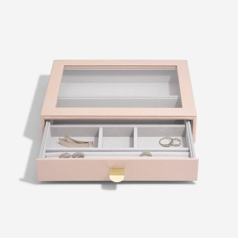 CLASSIC šperkovnica Blush Pink / vrchný zásuvkový box