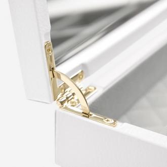 Kožená šperkovnica DELUX WHITE ORCHID -  box na kľúčik - biela 5